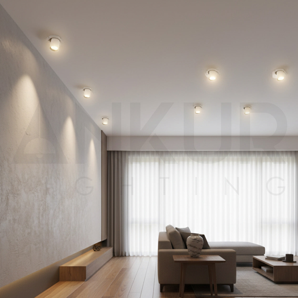 ANKUR POPOUT TRIMLESS PULLOUT 360° DEGREE ROTATABLE SPOT LIGHT