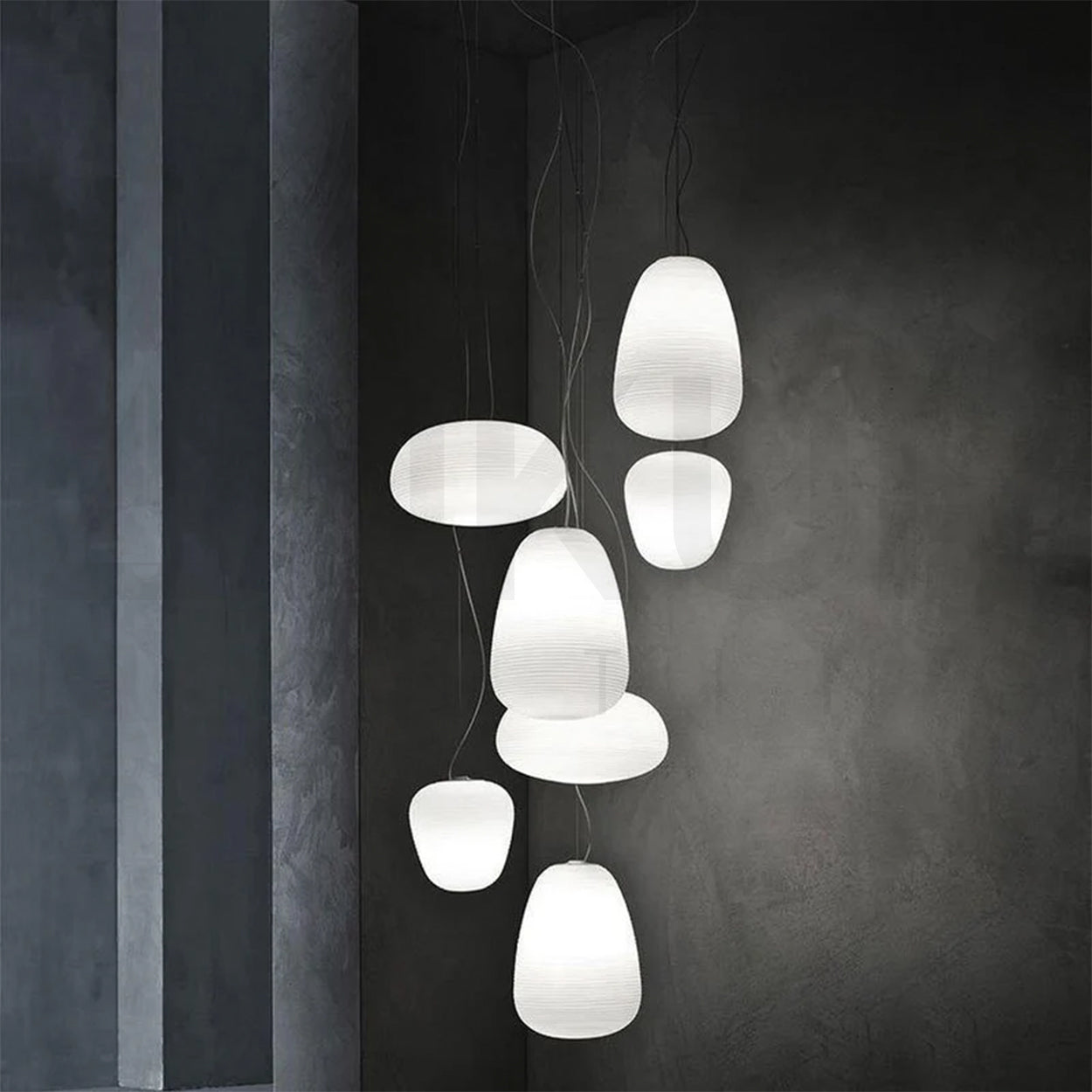 ANKUR CRAG RITUALS GLASS PENDANT LIGHT FOR RESTURANTS AND INDOOR LIGHTING