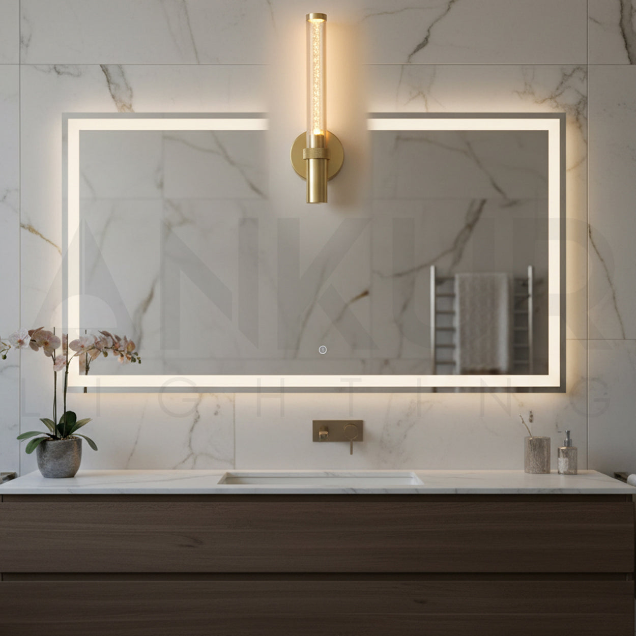 ANKUR FLUX 7W GOLD FINISH LED WALL LIGHT