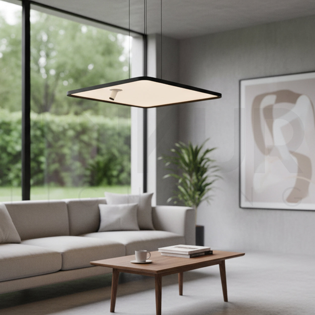 ANKUR GOCCIA SQUARE 3CCT LED WITH ADJUSTABLE LIFT FUNCTION HANGING LIGHT