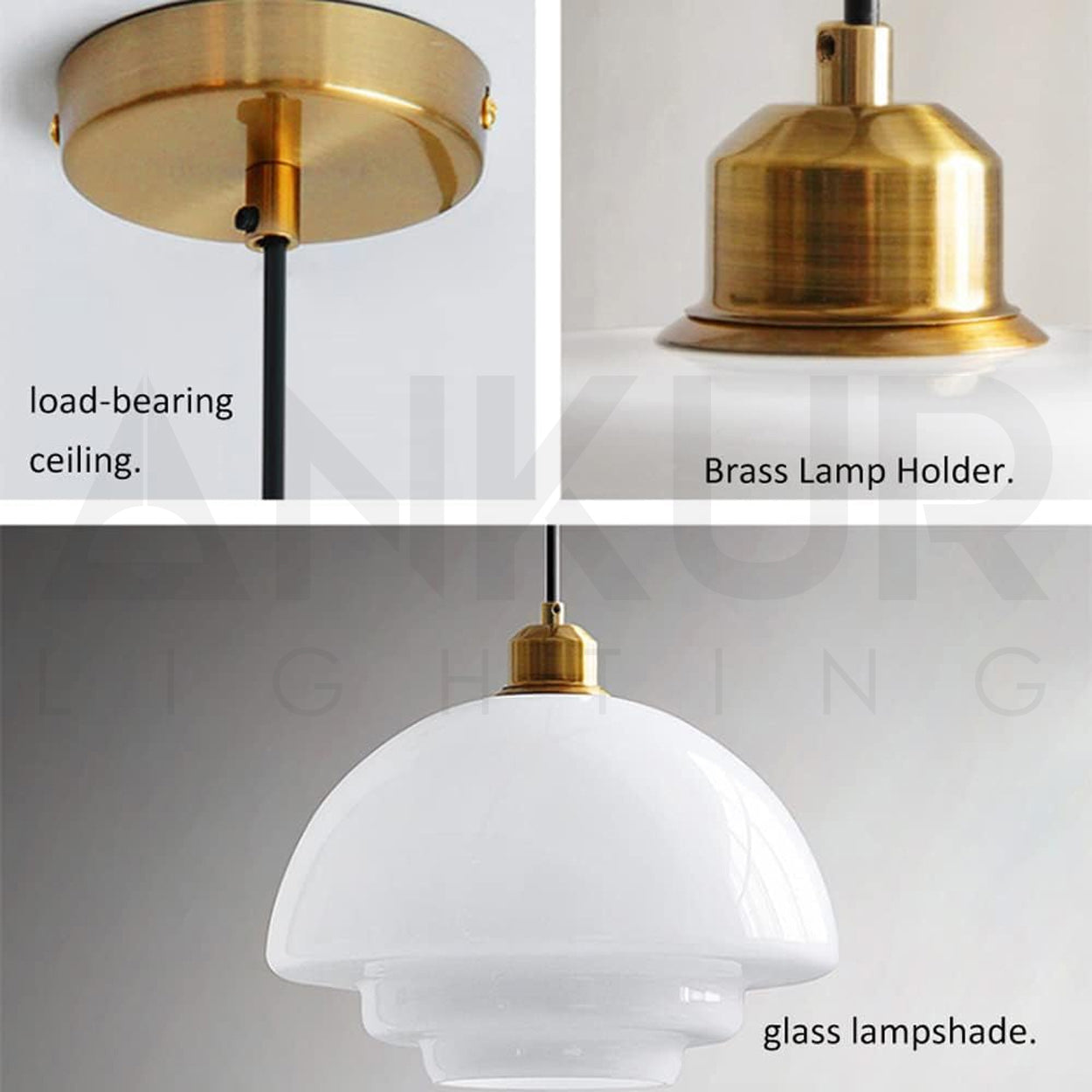 ANKUR SPARROW METAL MODERN MINIMILIST GLASS HANGING LIGHT FOR LUXURY HOME LIGHTING