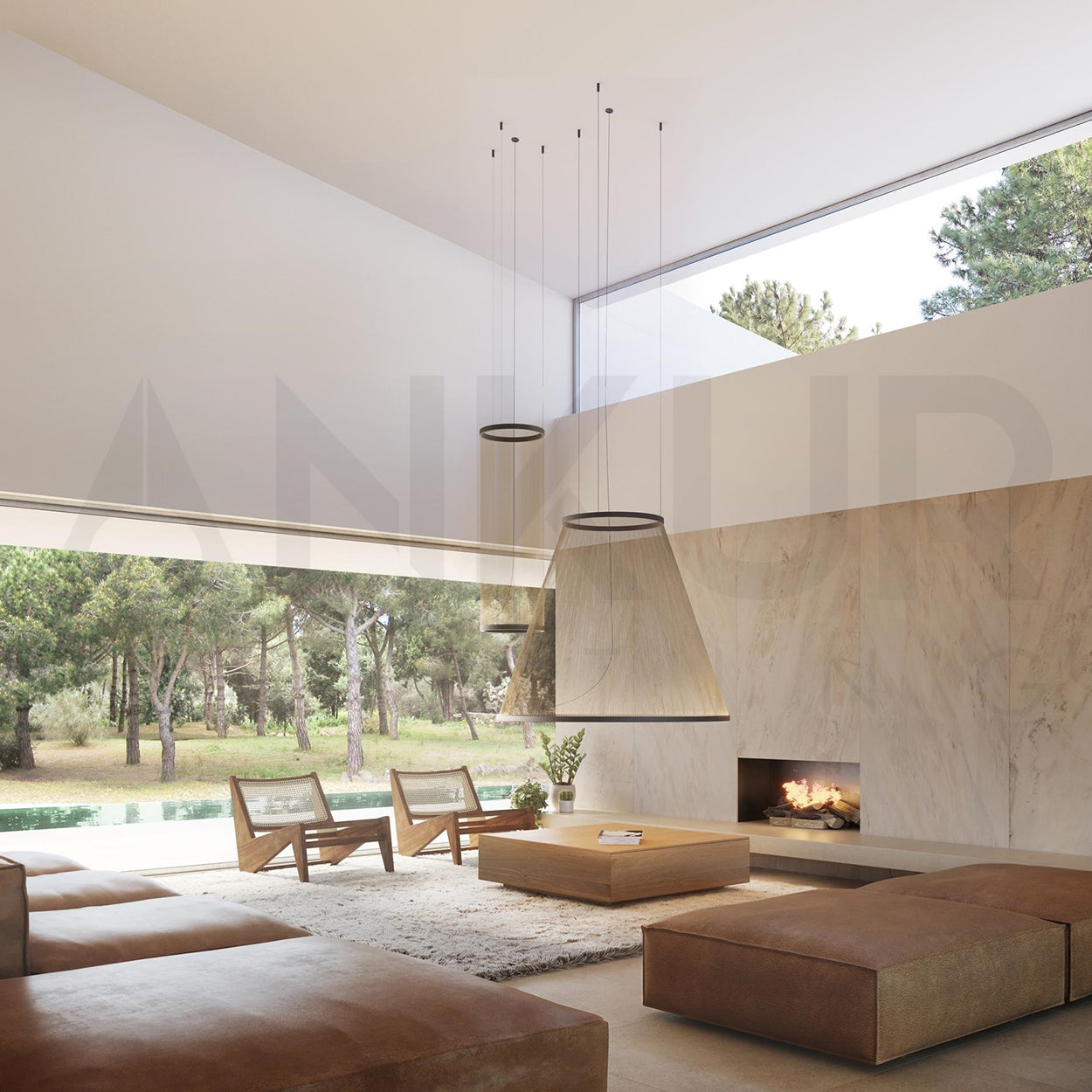 ANKUR AXIOM SUSPENSION PENDANT LIGHT WIRED BASED HANGING LIGHT