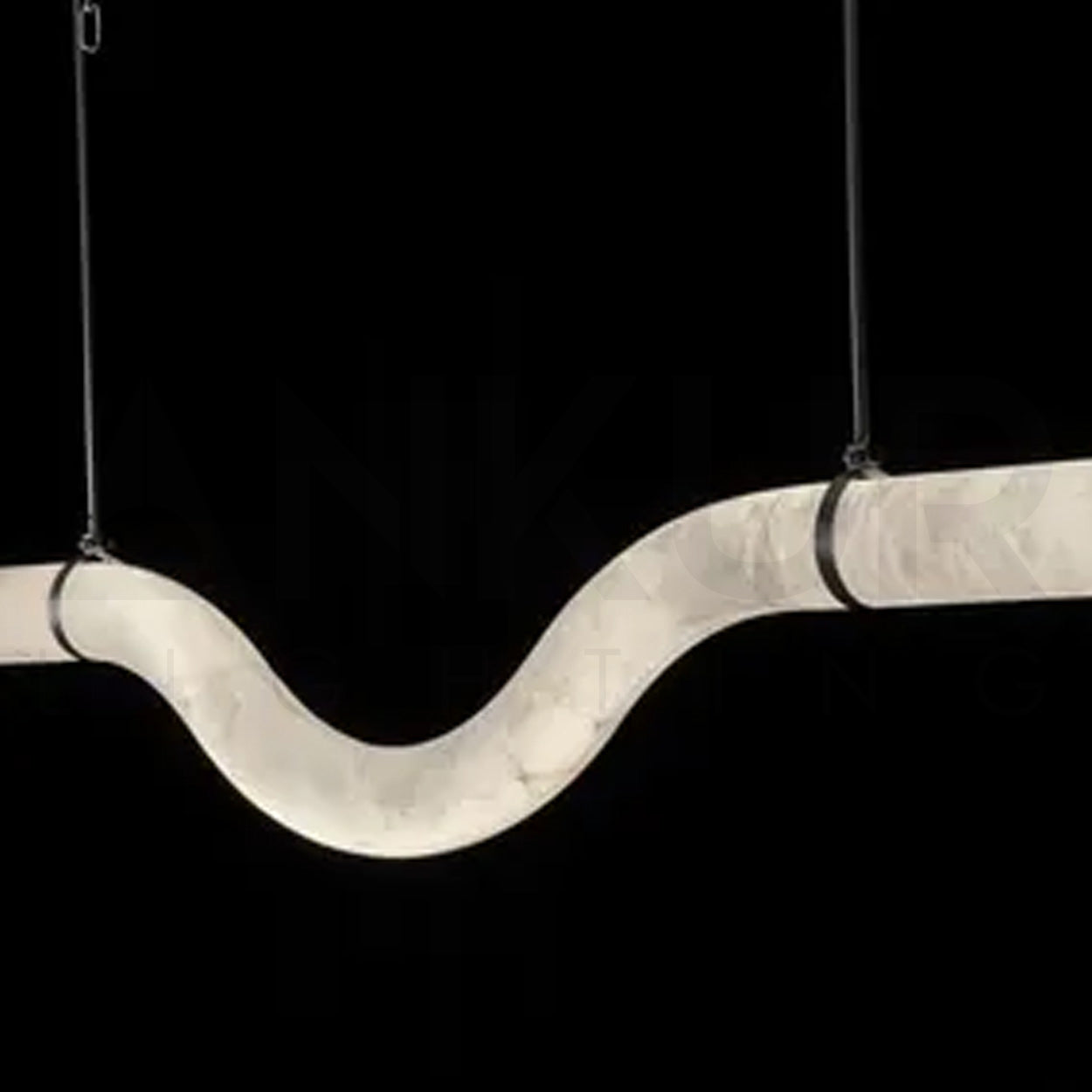ANKUR VITTORIO MODERN MINIMILIST DESIN METAL AND ALABASTER BASED DESIGNER HANGING LIGHT