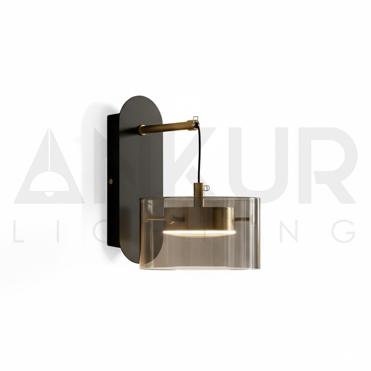 ANKUR ECLIPTA MODERN METAL AND GLASS LED WALL LAMPS