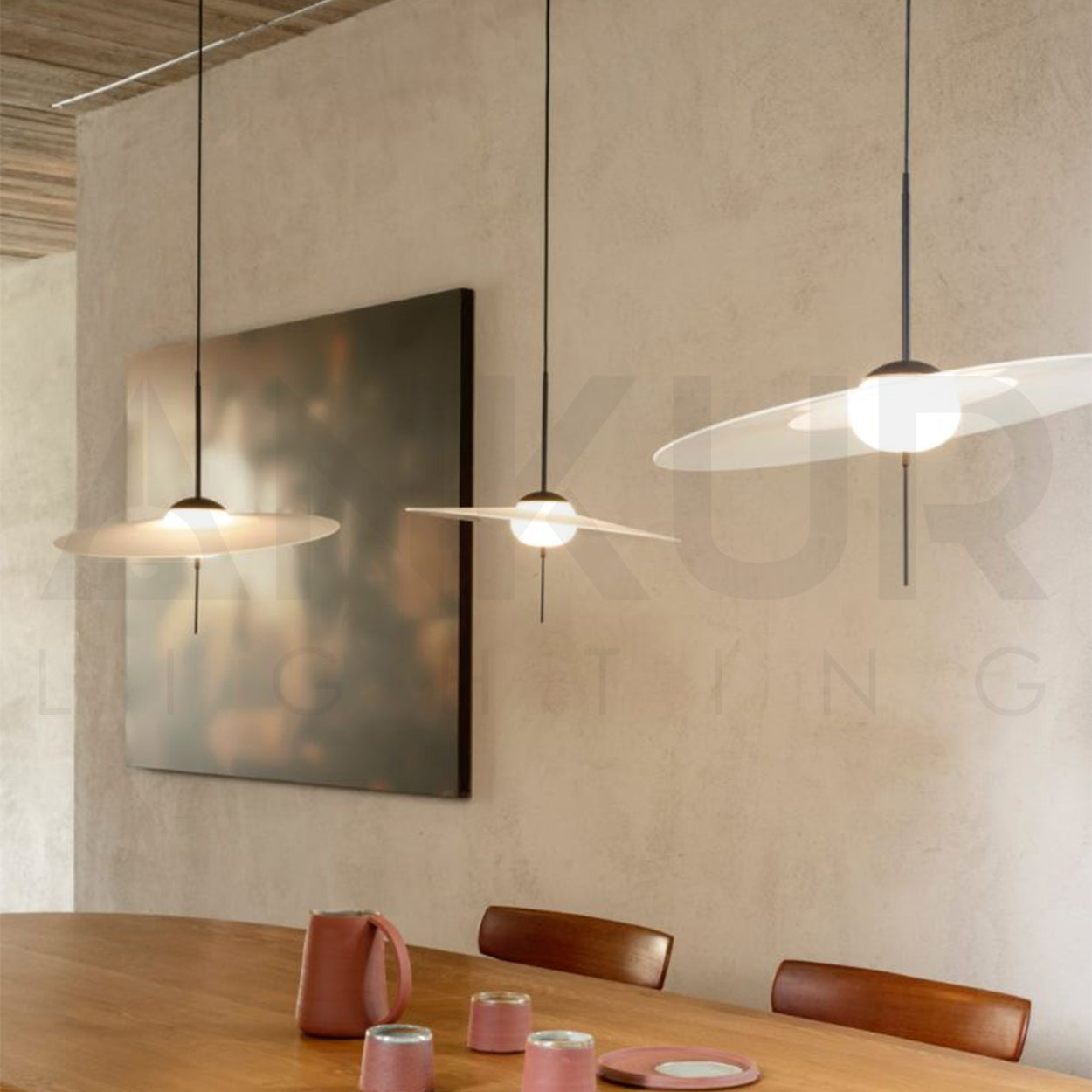 ANKUR SOLARA LED HANGING LIGHT MID CENTURY MODERN PENDANT LIGHT