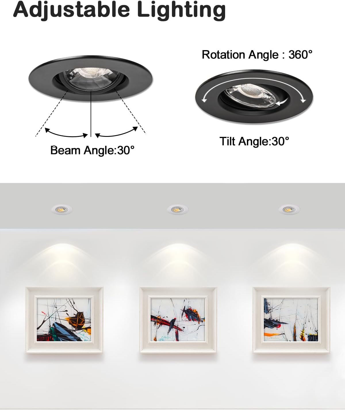 ANKUR STELLA MODERN LED TILTABLE RECESSED DOWNLIGHTER FOR PREMIUM HOME, HOTELS, OFFICE, MALL AND RESTAURANTS