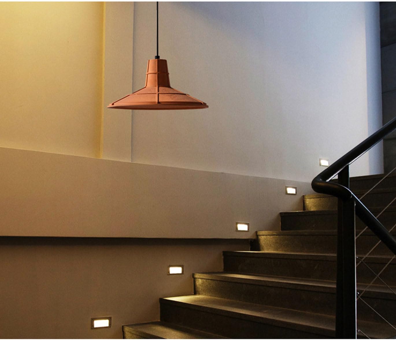 ANKUR HELIOS REDDISH BROWN MICROCEMENT LAMPSHADE CONCRETE PENDANT LIGHT