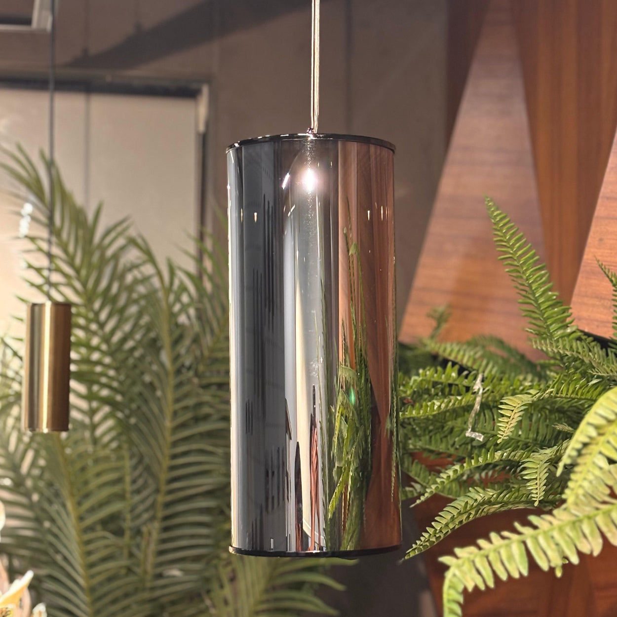 ANKUR CARLOTTA GLOW METAL AND GLASS LED HANGING LIGHT