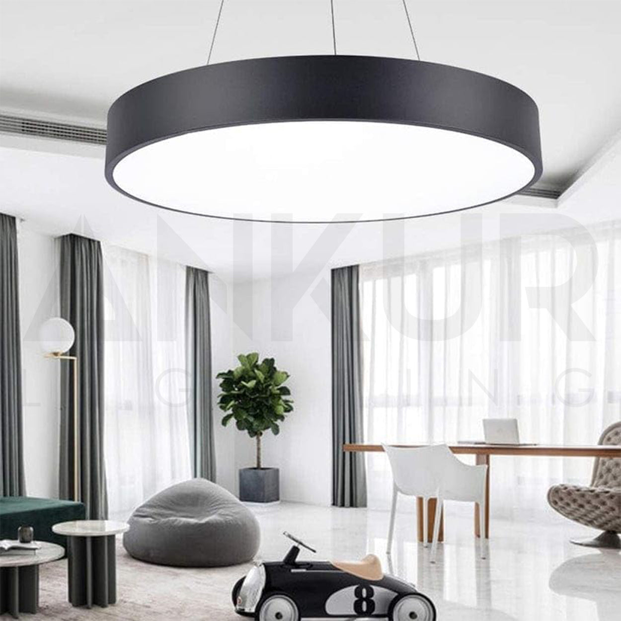 ANKUR TAMBOR LED DRUM PENDANT LIGHT FOR LUXURY HOTELS AND HOME LIGHTS