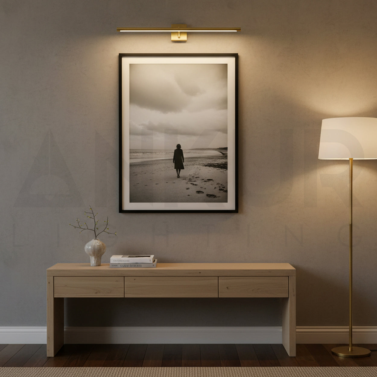 ANKUR MATTONI BRUSHED BRASS MODERN LED WALL LIGHT