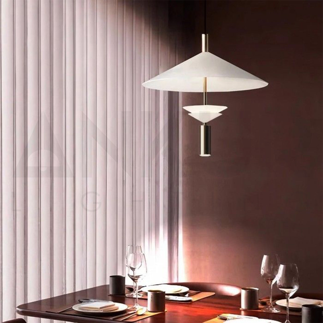 ANKUR VESPER NORDIC CREATIVE HAT SHAPED PENDANT LIGHT FOR KITCHEN AND DINNING AREA HANGING LIGHT