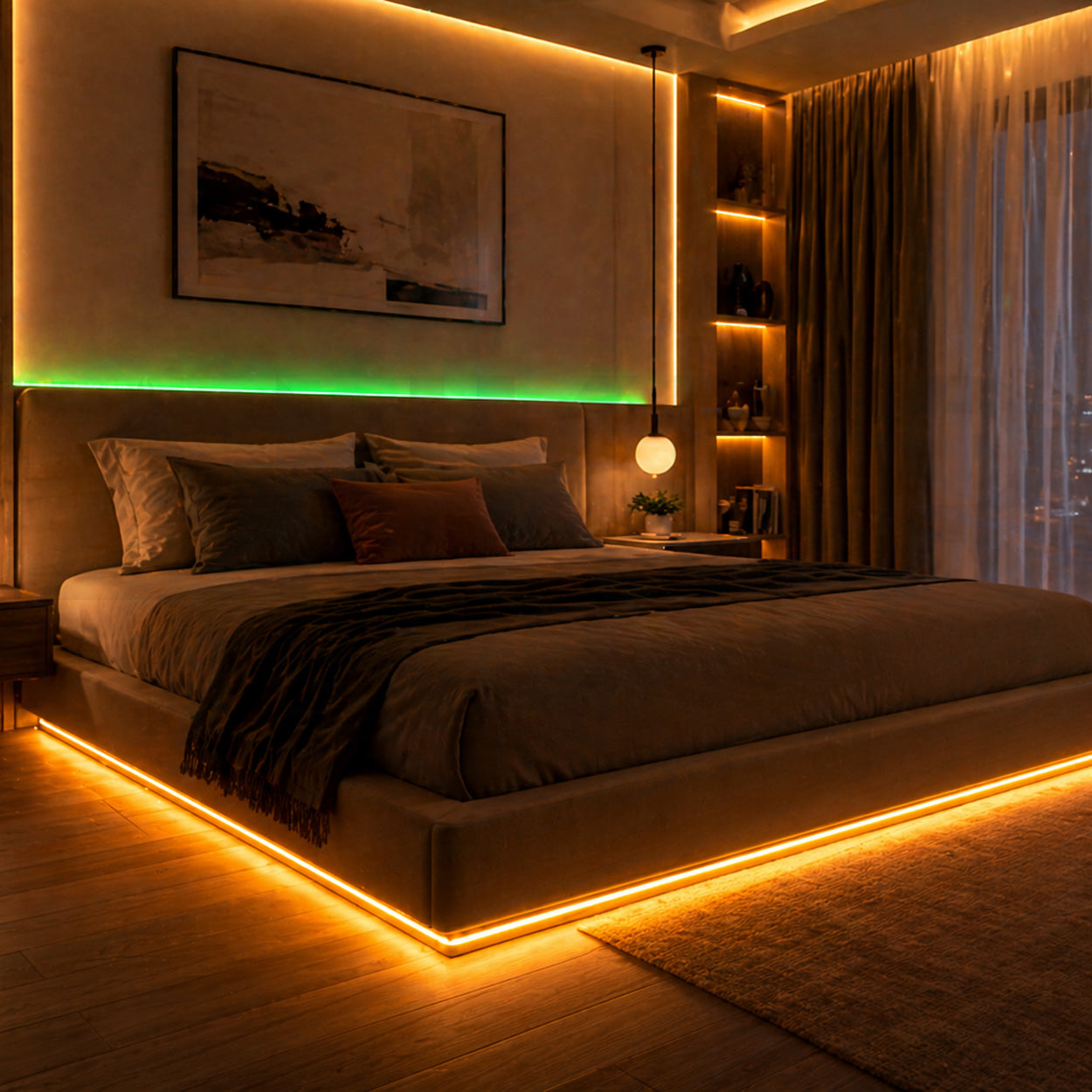 ANKUR IP65 WATERPROOF TRI-COLOUR LED STRIP LIGHT FOR INDOOR & OUTDOOR USE - 18 METER/6W