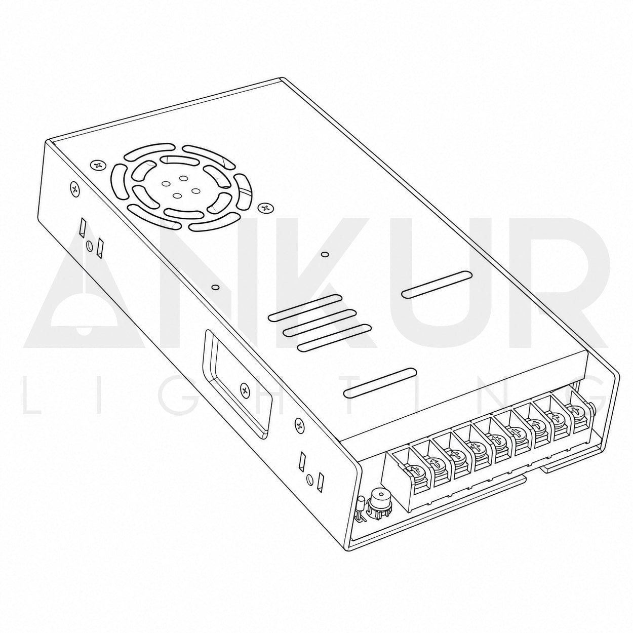 MEANWELL LRS-450-24 SINGLE OUTPUT SWITCHING POWER SUPPLY DRIVER