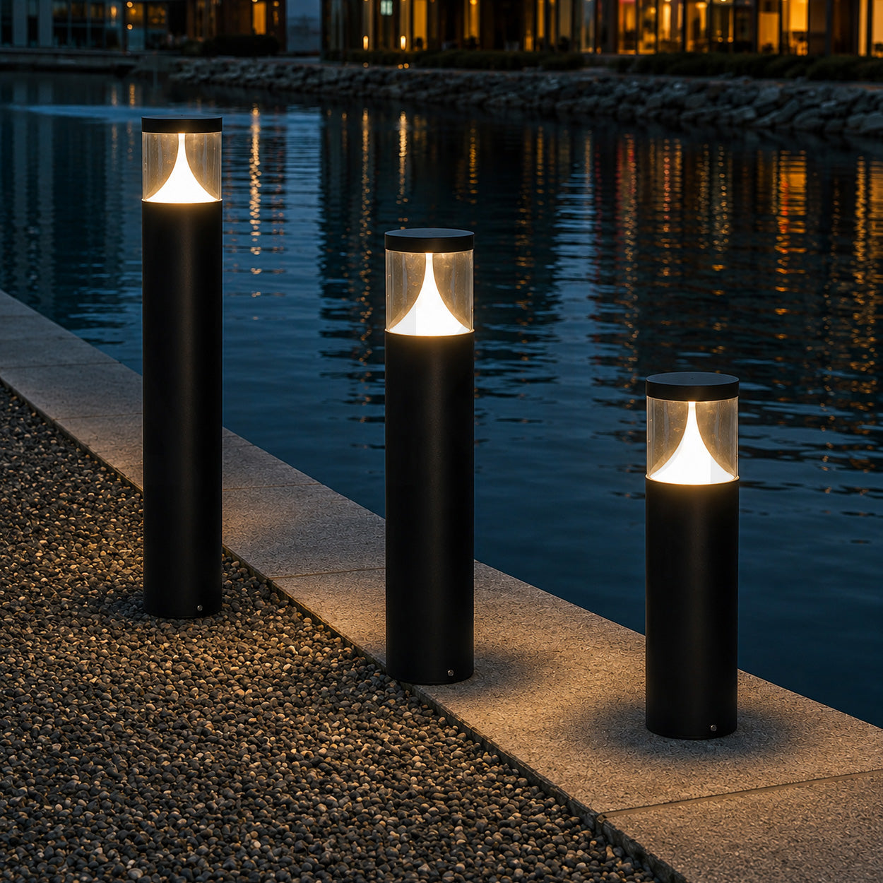 ANKUR TESS MODERN ANTI-GLARE BOLLARD LIGHT ELEGANT OUTDOOR LED PATHWAY LIGHTING