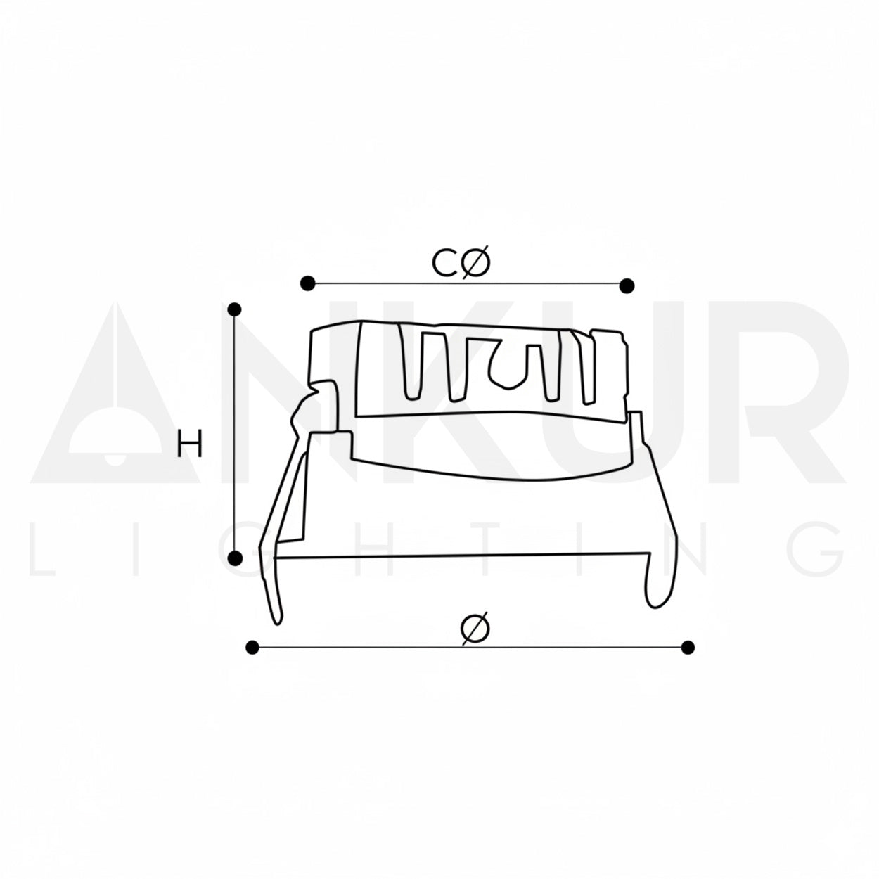 ANKUR STELLA MODERN LED TILTABLE RECESSED DOWNLIGHTER FOR PREMIUM HOME, HOTELS, OFFICE, MALL AND RESTAURANTS