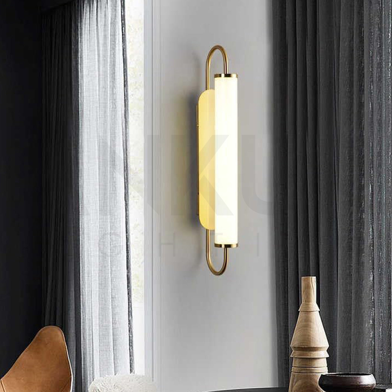 ANKUR TORUS MINIMILIST DESIGN MODERN METAL AND GLASS LED WALL LIGHT