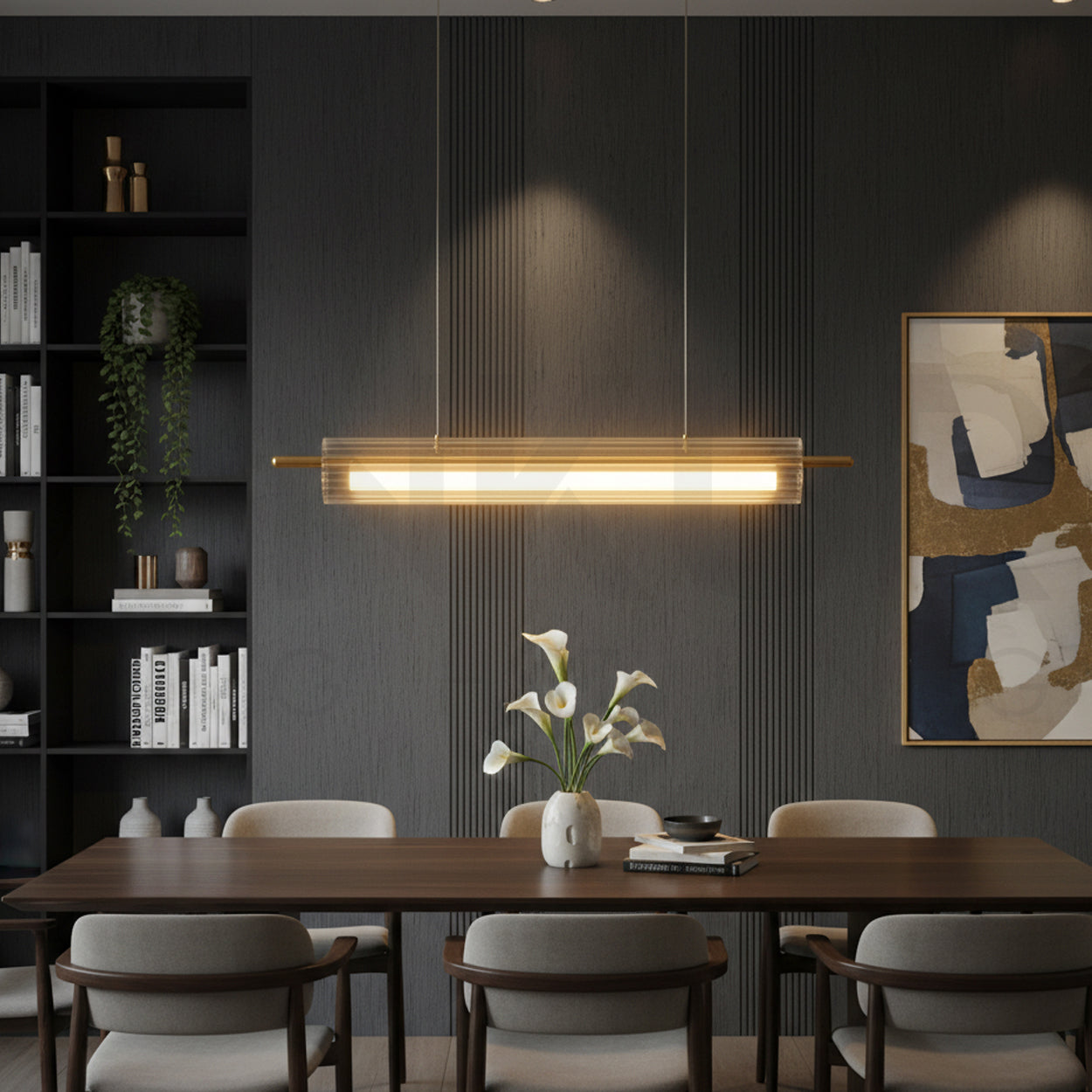 ANKUR LUSTRO METAL AND GLASS MODERN HANGING LIGHT