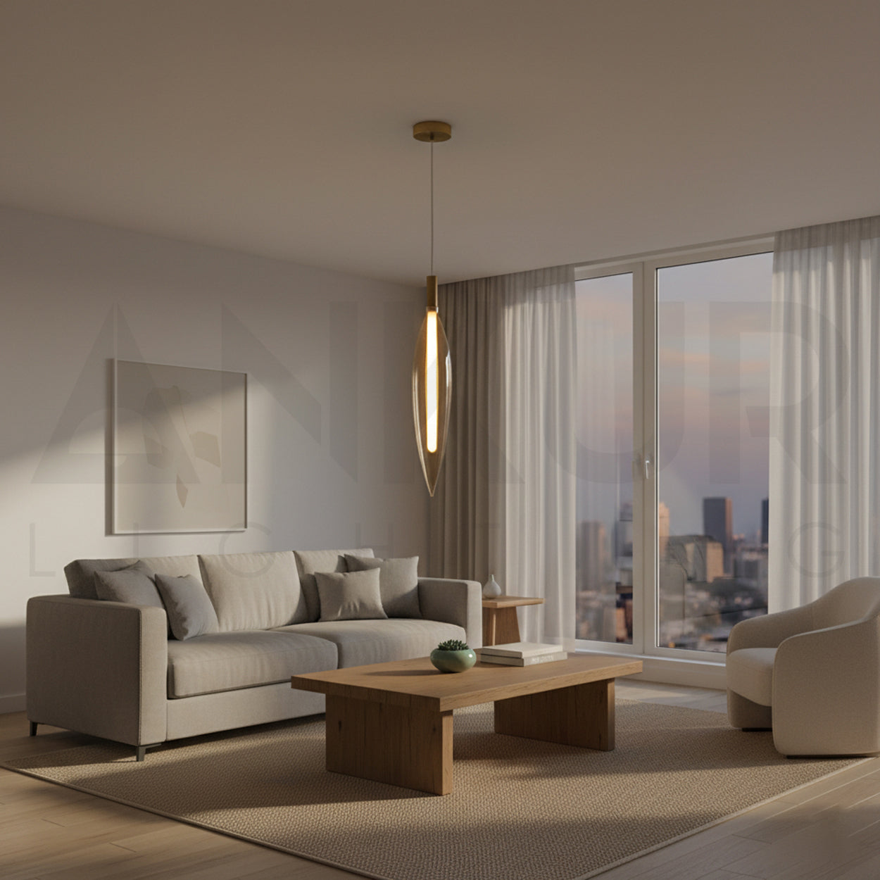 ANKUR CLEMATIS OPAL LINE ANTIQUE BRASS AND CONE GLASS UNIQUE DESIGN PENDANT LIGHT