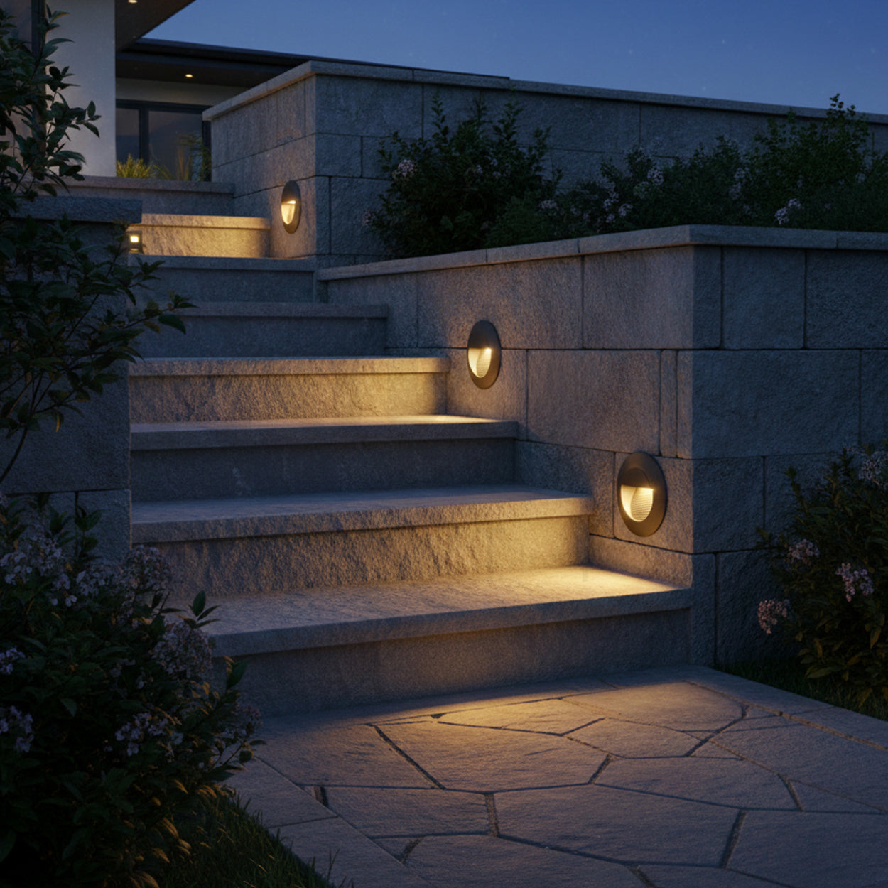 ANKUR CLEO ROUND SHAPE STEP LIGHT FOR INDOOR AND OUTDOOR LIGHTING