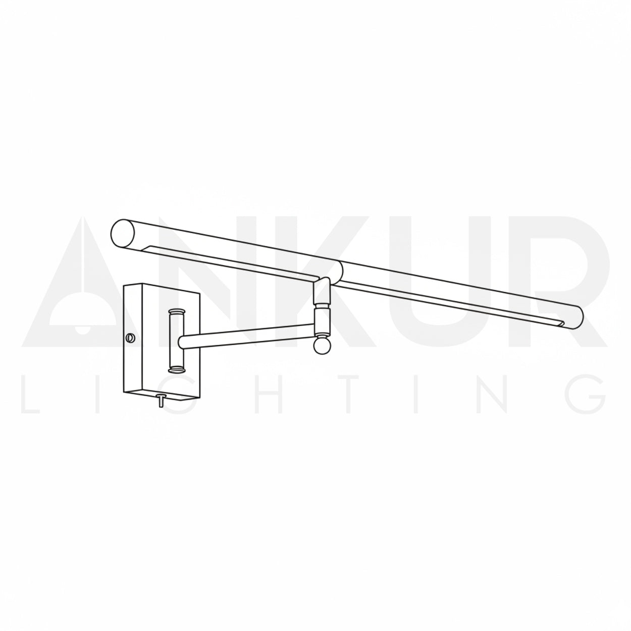 ANKUR MATTONI BRUSHED BRASS MODERN LED WALL LIGHT