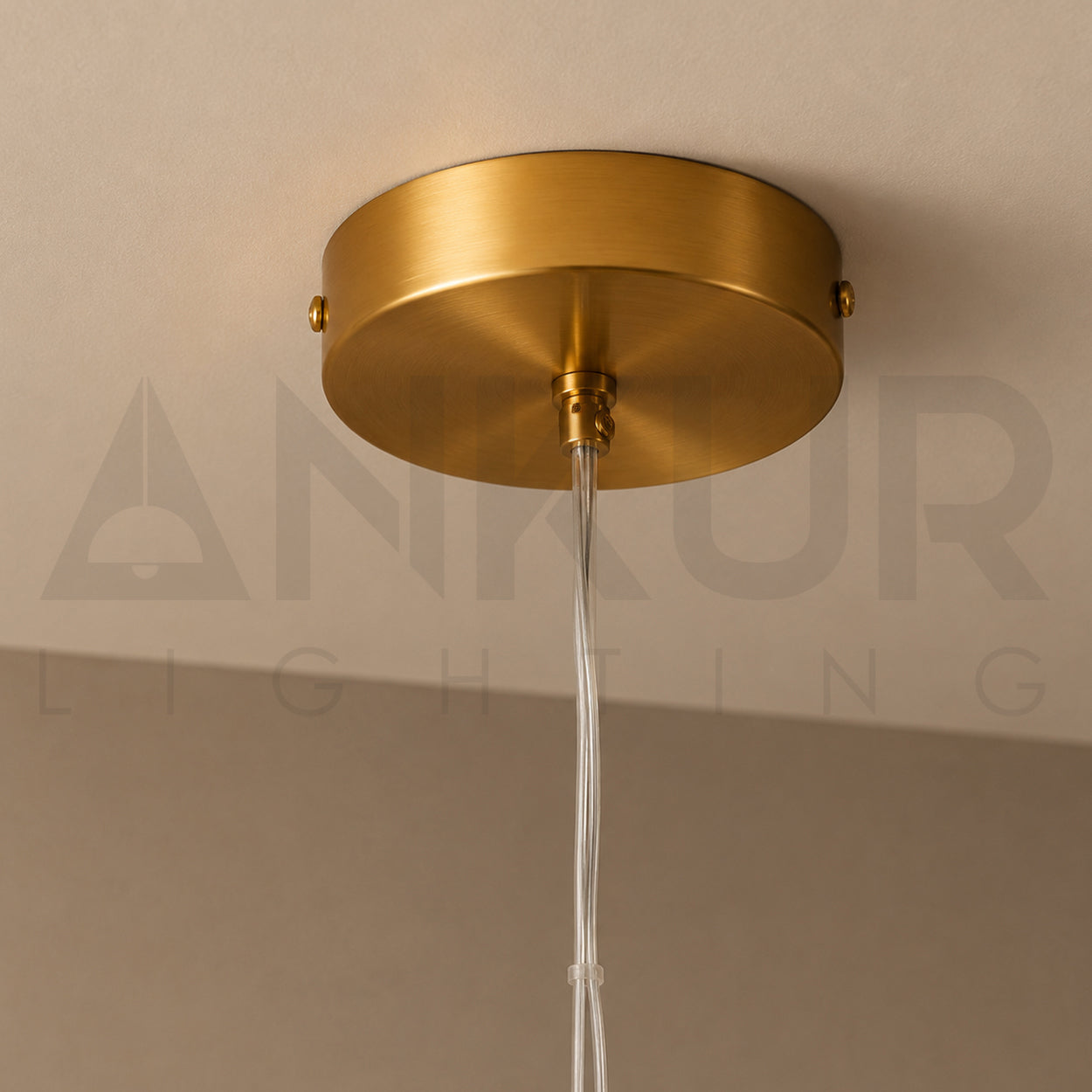 ANKUR ECLIPSE DOME MODERN GLASS WITH METAL LED PENDANT LIGHT