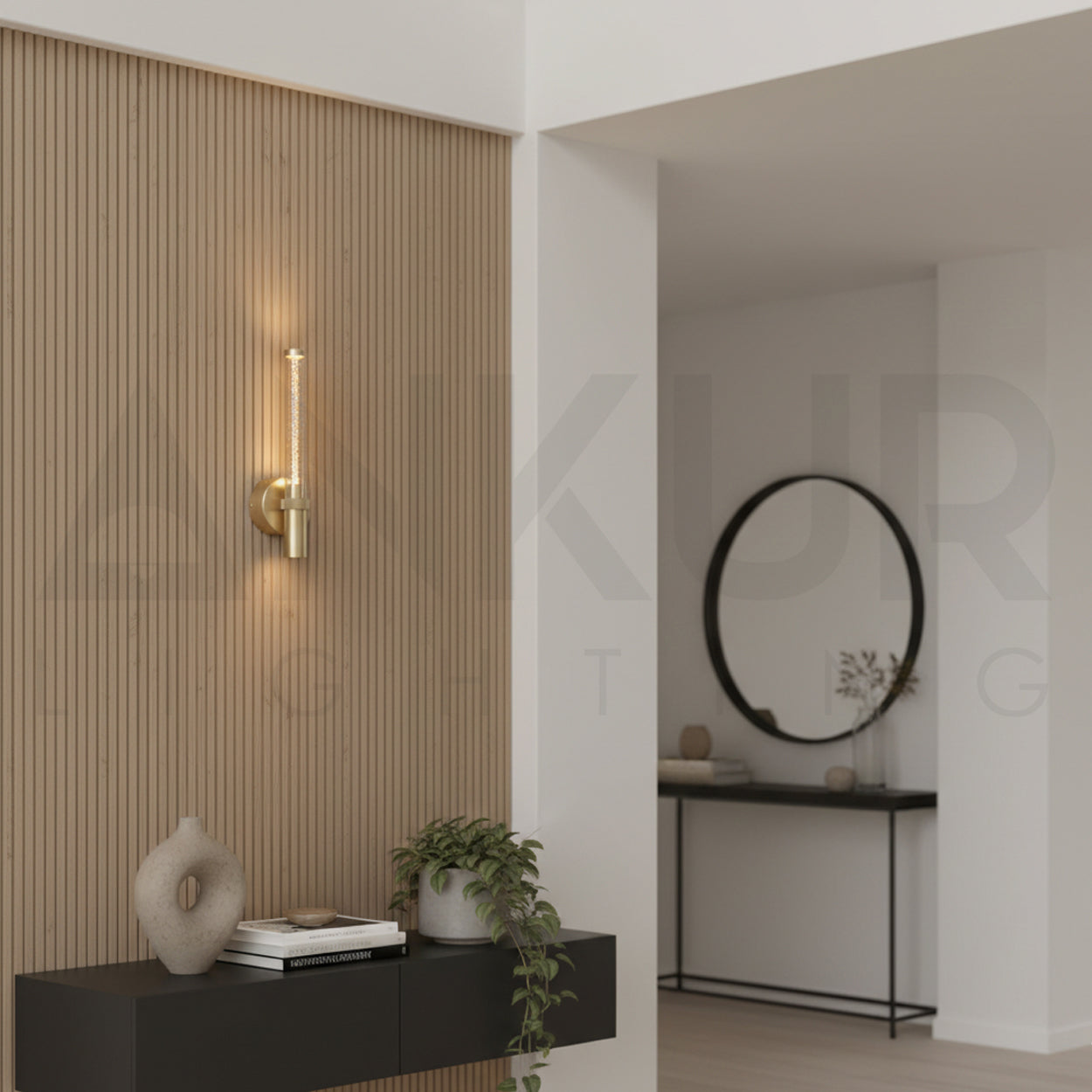 ANKUR FLUX 7W GOLD FINISH LED WALL LIGHT