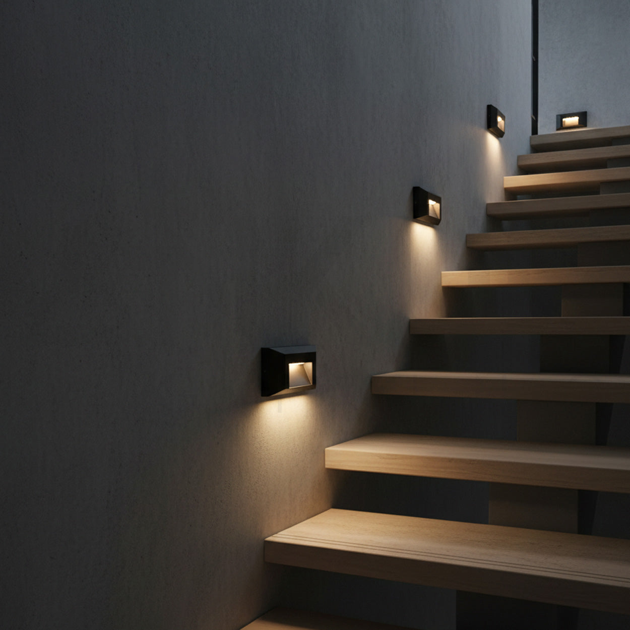 ANKUR ALYSSUM RECTANGLE SHAPE STEP LIGHT FOR INDOOR AND OUTDOOR LIGHTING