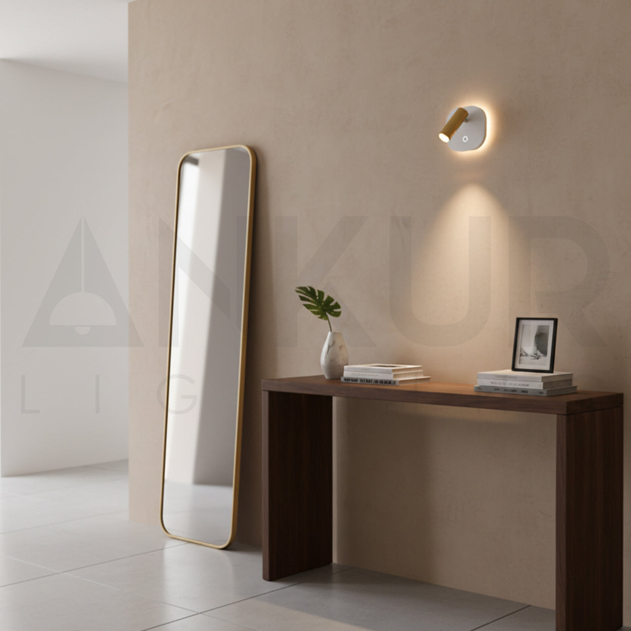 ANKUR AFFISSO KLEEN ROUND TOUCH DIMMING LED WALL LIGHT