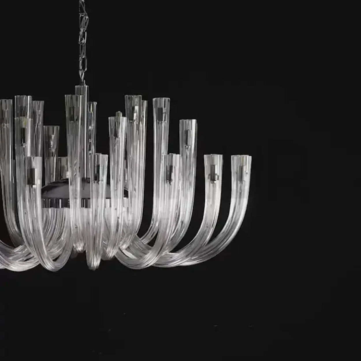 ANKUR MURANA CASTILLO ITALIAN GLASS CRYSTAL CANDLE CHANDELIER