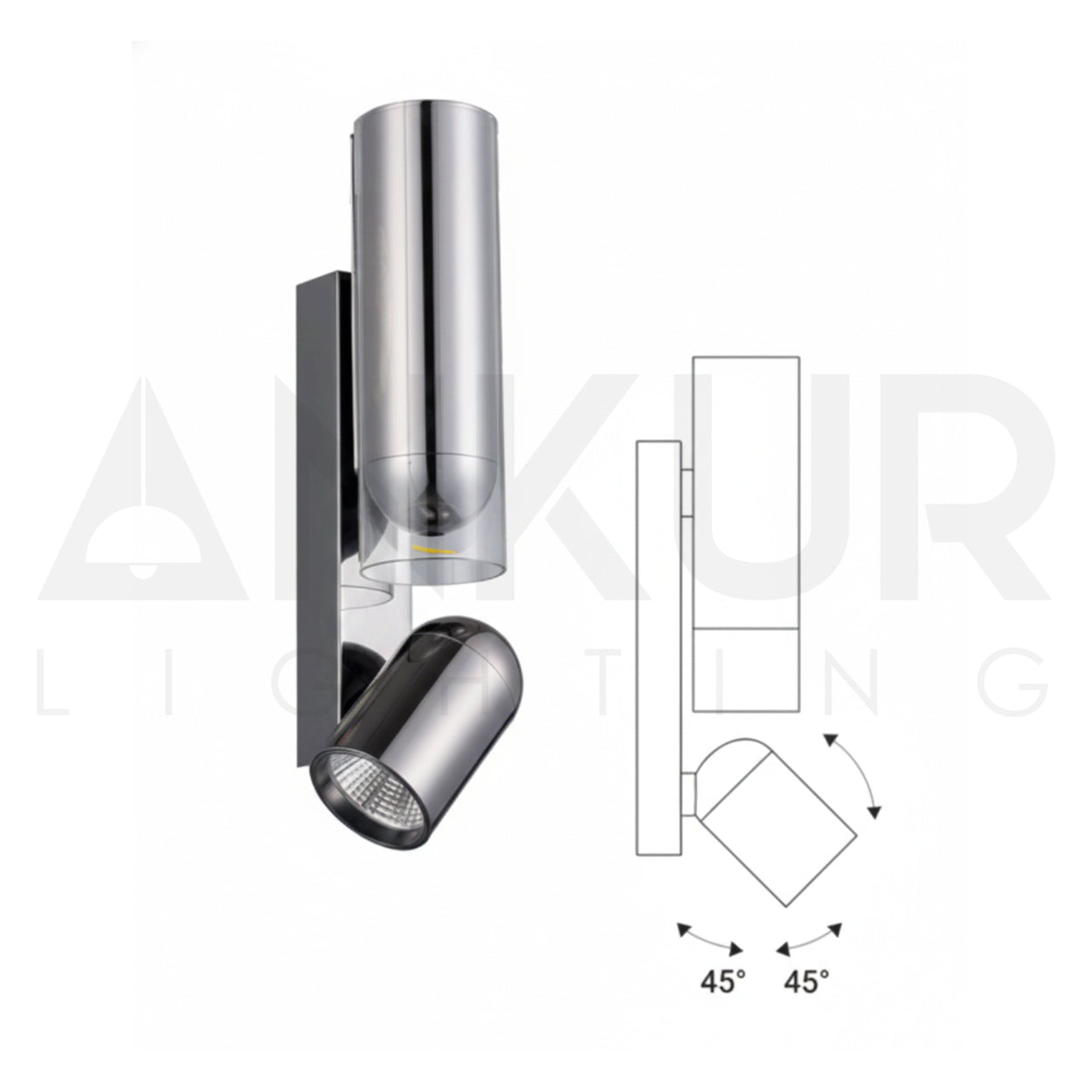 ANKUR PILOT METAL MODERN LED WALL LIGHT