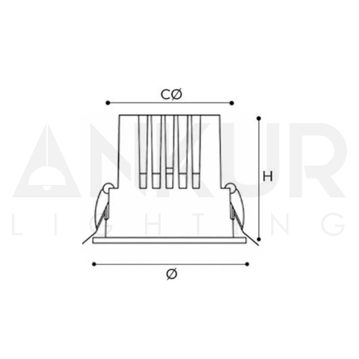 ANKUR ELIAN ROUND LENS BASED RECESSED DOWNLIGHT LED WALL WASHER