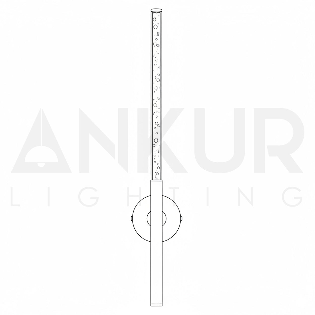 ANKUR FLUX 7W LONG GOLD FINISH LED WALL LIGHT