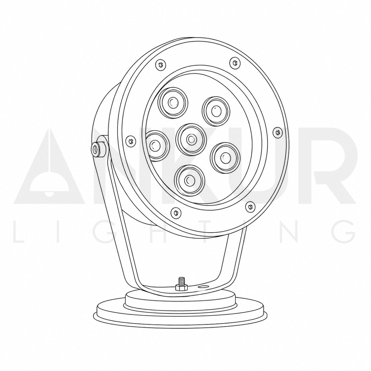 ANKUR LUPINE IP65 WATERPROOF 6 LED FULL STAINLESS STEEL FOUNTAIN