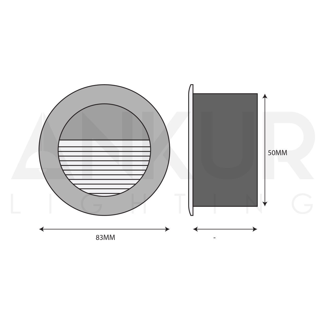 ANKUR CLEO ROUND SHAPE STEP LIGHT FOR INDOOR AND OUTDOOR LIGHTING