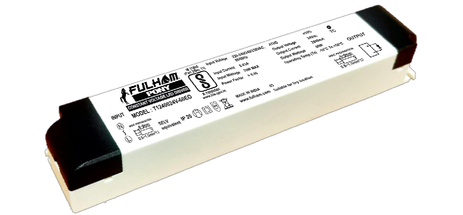 FULHAM 24V CONSTANT VOLTAGE INDOOR RATED LED DRIVER