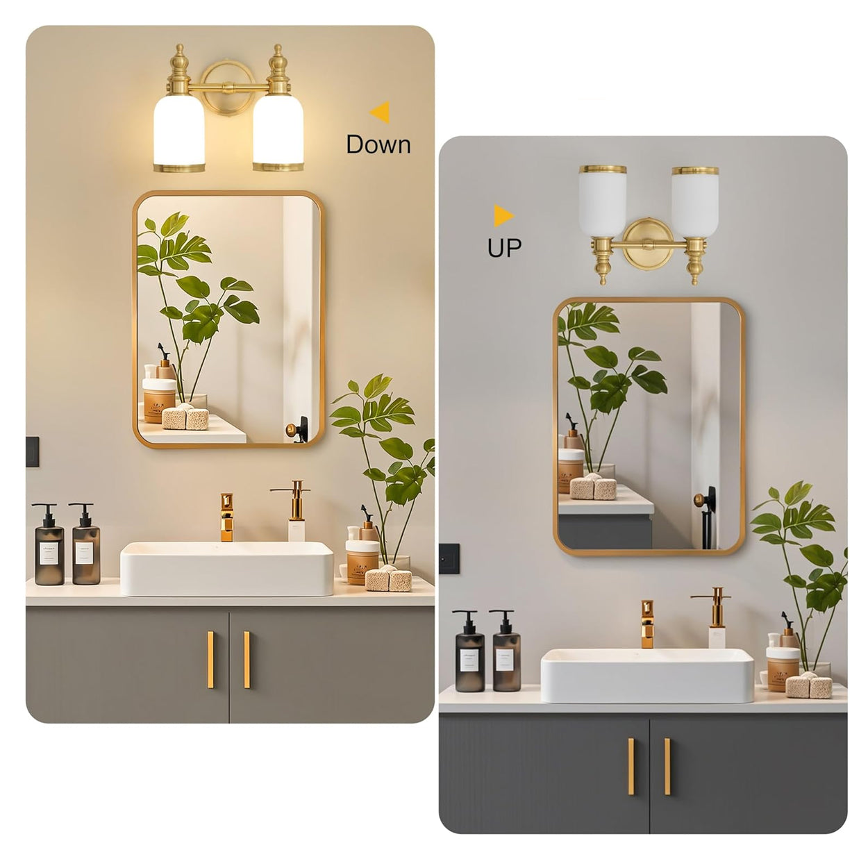 ANKUR SOVEREIGN VINTAGE STYLE METAL AND GLASS MIRROR LIGHT