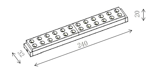 ANKUR AM30 ULTRATHIN MAGNETIC 240MM 10W LINEAR GRILLE LIGHT