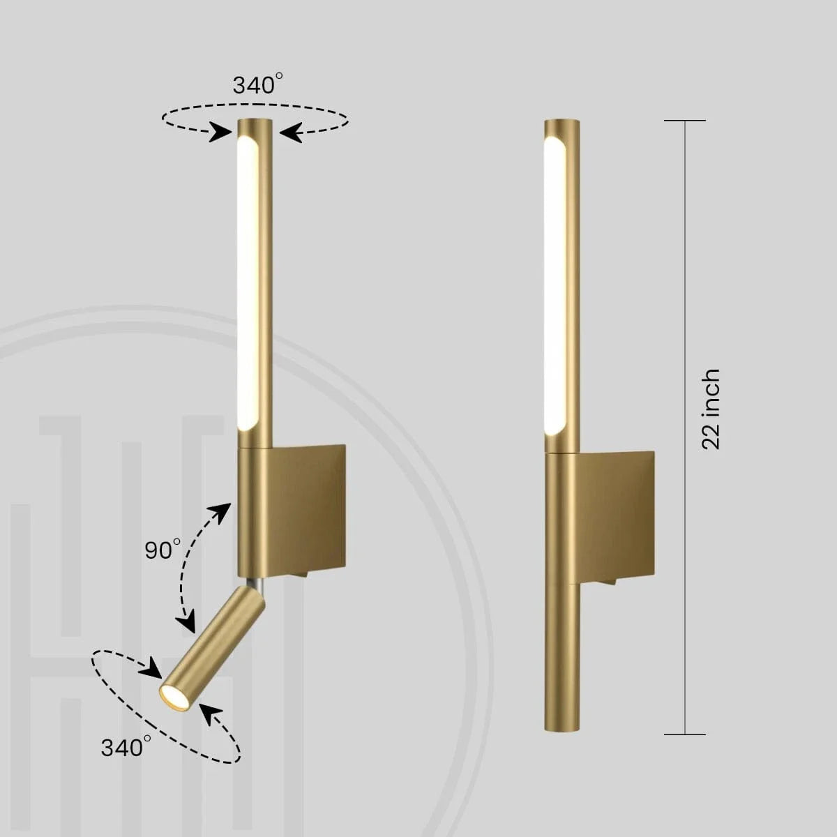 ANKUR ELVIS MODERN BEDSIDE LED WALL LIGHT