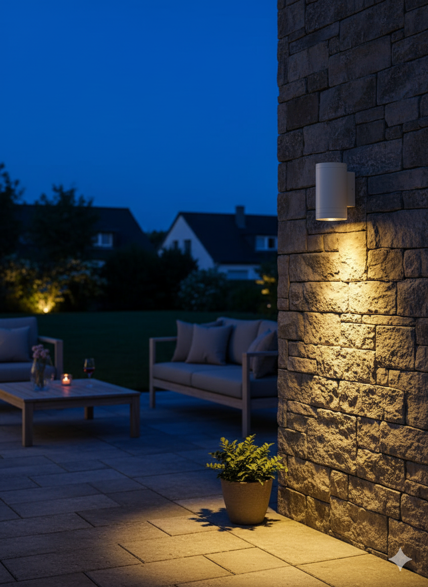 ANKUR LARGE DOXX OUTDOOR RATED HIGH POWERED LED WALL LIGHT