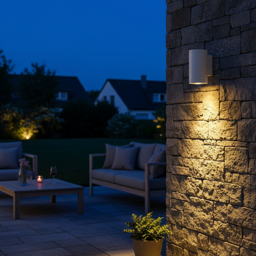 ANKUR LARGE DOXX OUTDOOR RATED HIGH POWERED LED WALL LIGHT