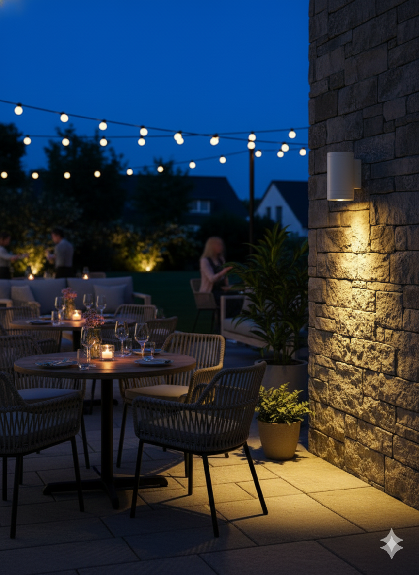 ANKUR LARGE DOXX OUTDOOR RATED HIGH POWERED LED WALL LIGHT