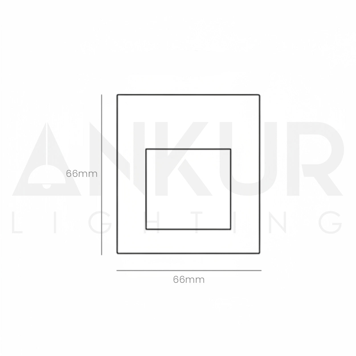 ANKUR MATRIX SQUARE SHAPE STEP LIGHT FOR INDOOR AND OUTDOOR LIGHTING
