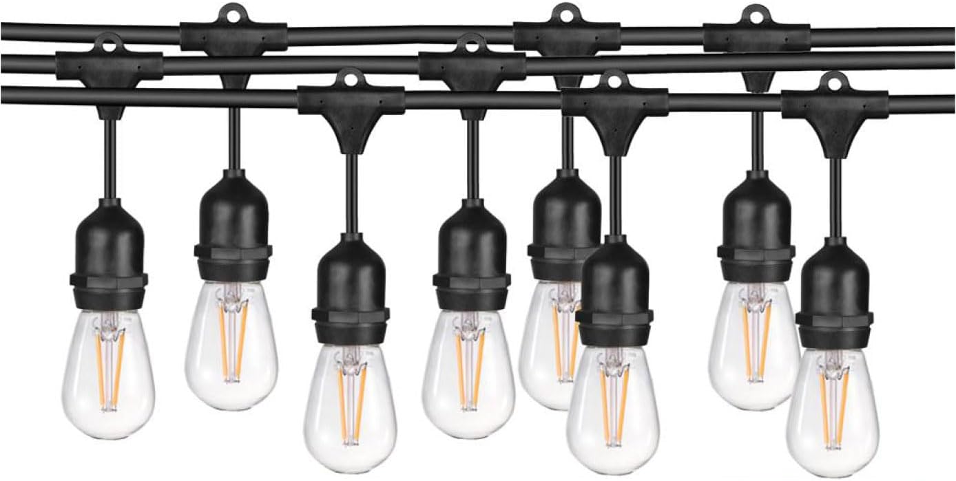 ANKUR TWISTED FABRIC COVERED VINTAGE LAMP PENDANT BULB LED STRING LIGHT 5 METER/10 HOLDERS