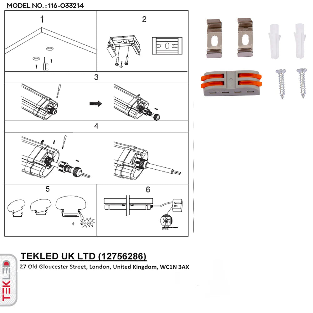 ANKUR XTBL 4142 WATER PROOF SLIM BATTEN LINEAR FITTING IP65 WATERPROOF