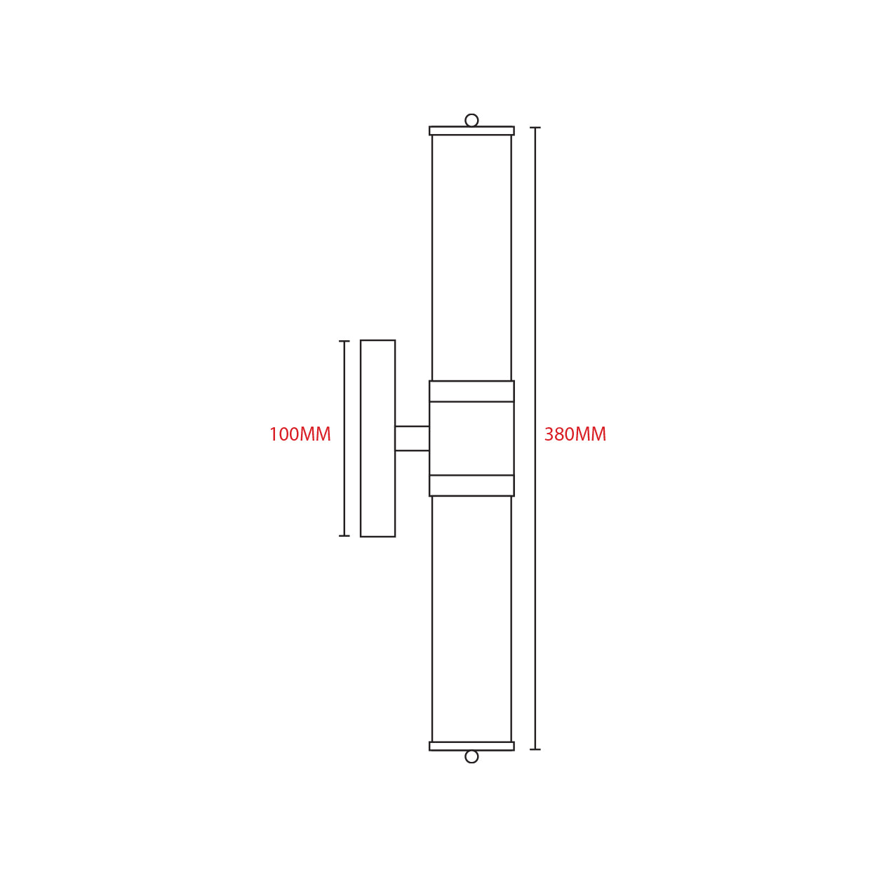ANKUR ALESSIO VINTAGE STYLE METAL AND CRYSTAL WALL LIGHT