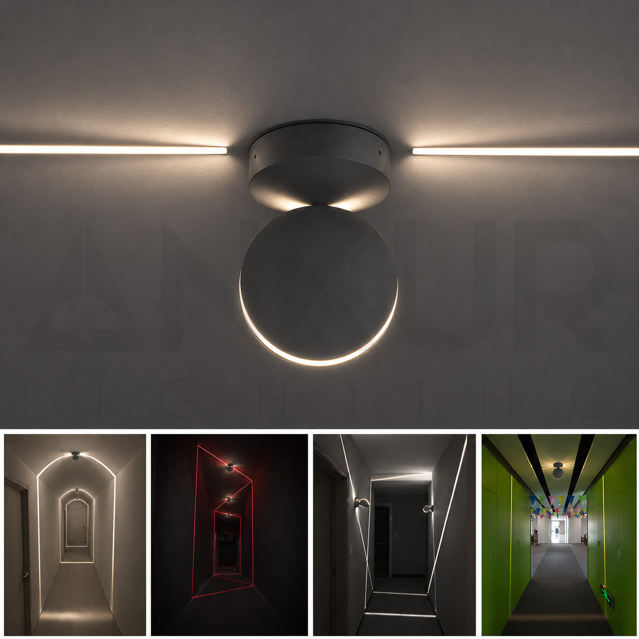 ANKUR MODERN 541 IGUZ 360° TRICK LED OUTDOOR WALL LIGHT