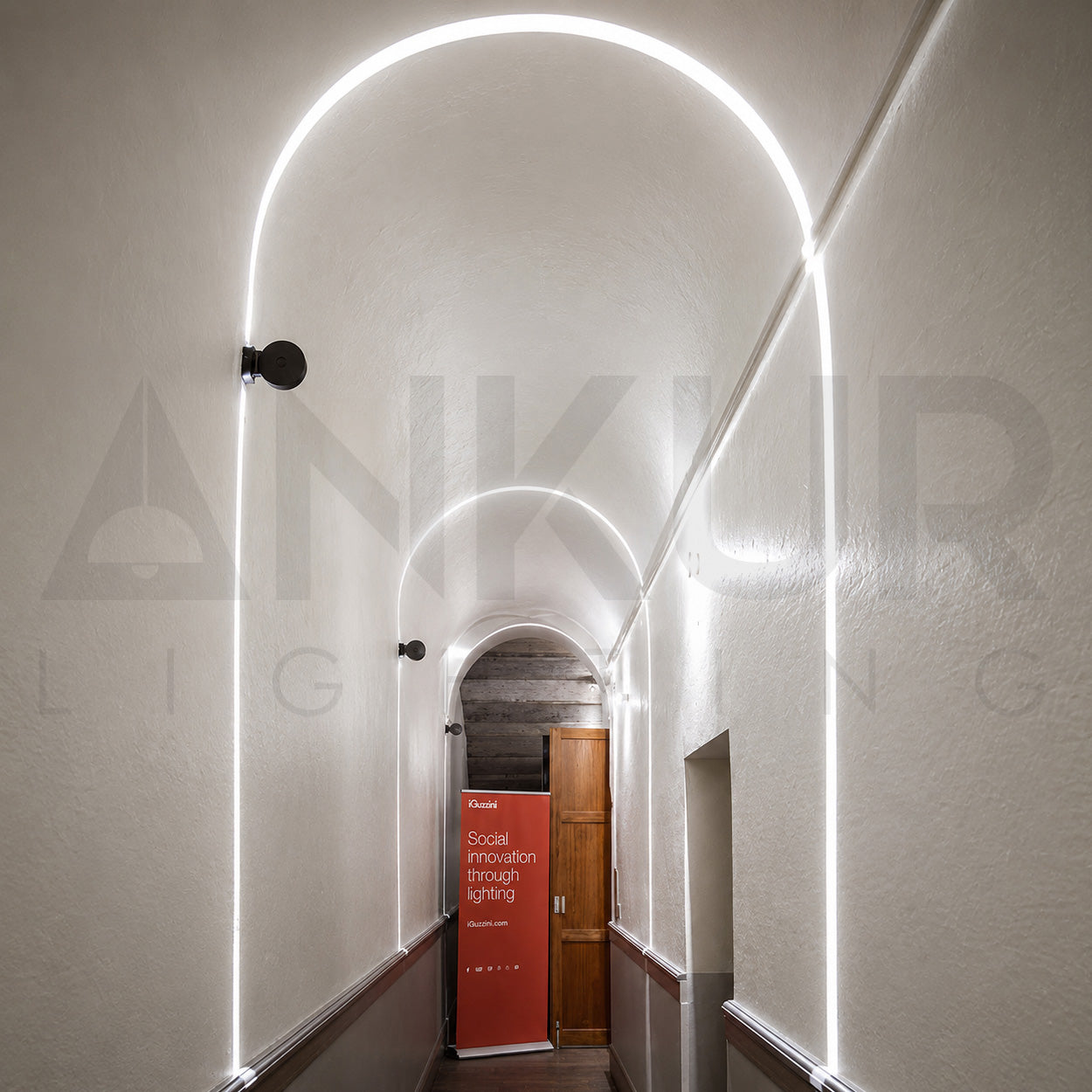 ANKUR MODERN 541 IGUZ 360° TRICK LED OUTDOOR WALL LIGHT