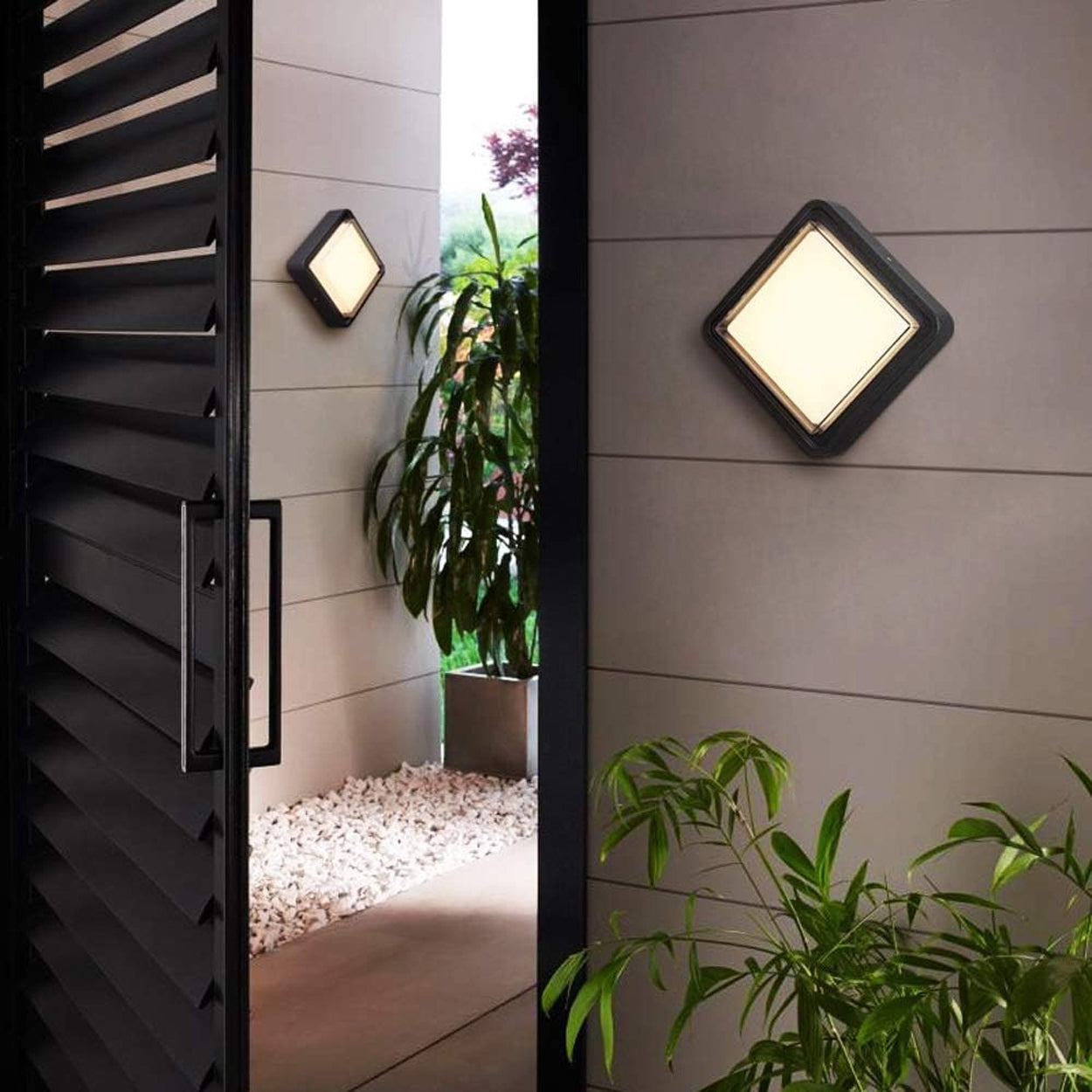 ANKUR RIGEL SQUARE WALL FIXTURE | OUTDOOR FIXTURE | WATER RESISTANT | SLEEK DESIGN WALL LIGHT