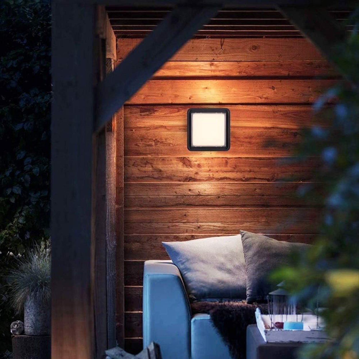 ANKUR RIGEL SQUARE WALL FIXTURE | OUTDOOR FIXTURE | WATER RESISTANT | SLEEK DESIGN WALL LIGHT