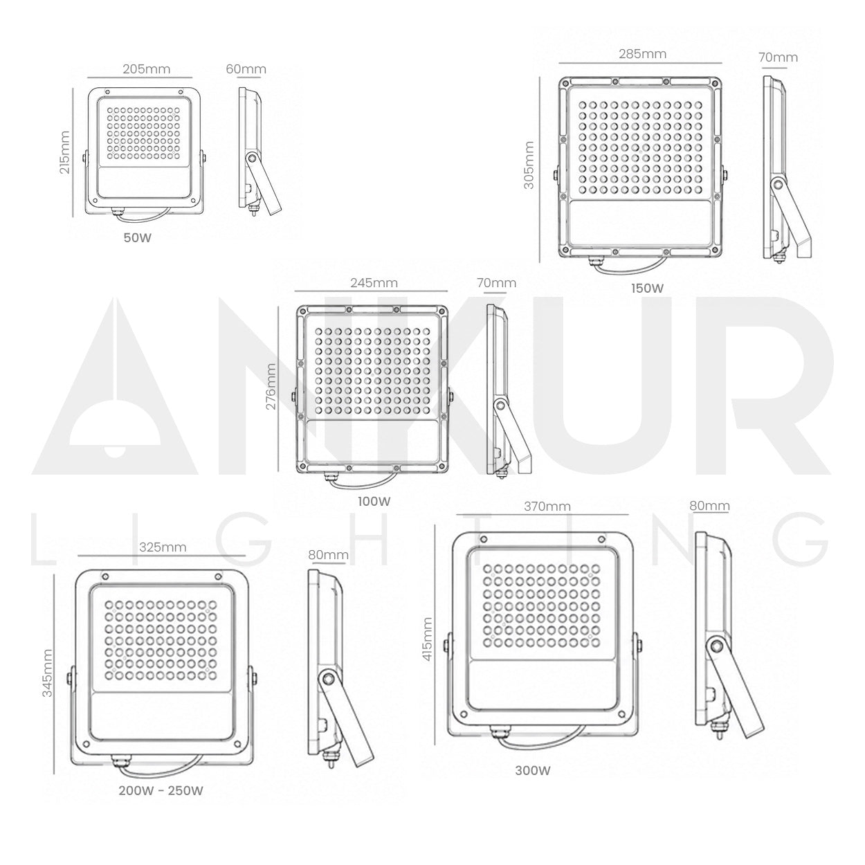 ANKUR POWERFUL AND DURABLE OUTDOOR DIAMOND REFLECTOR LED FLOOD LIGHT FOR COMMERCIAL AND DECORATIVE LIGHTING